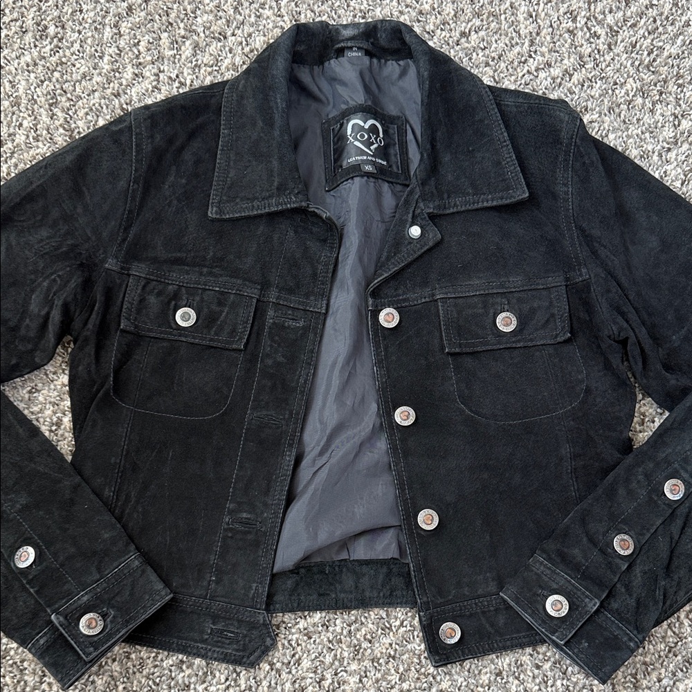 XOXO Suede Jacket